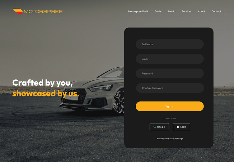 MOTORSPREE – UI/UX Case Study by Zeos Tech