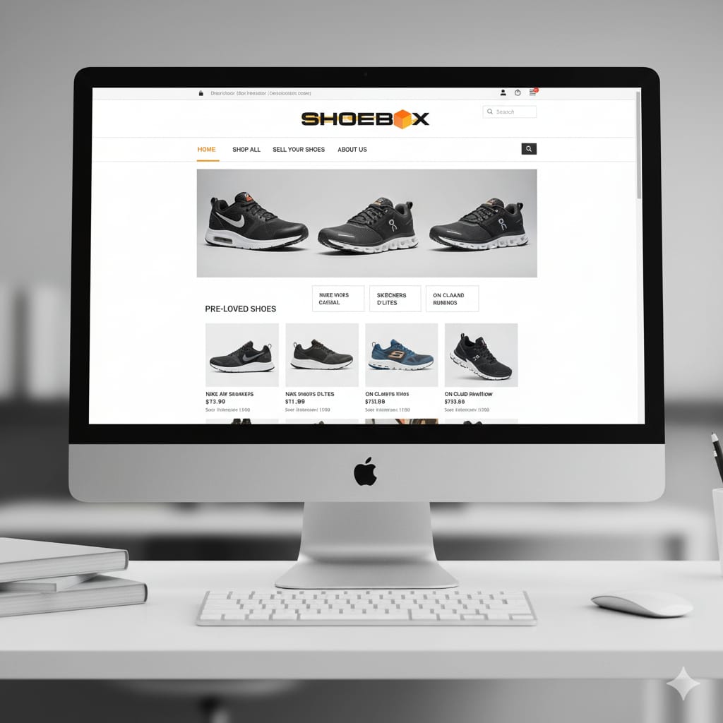 SHOEBOX – Logo & Visual Branding by Zeos Tech